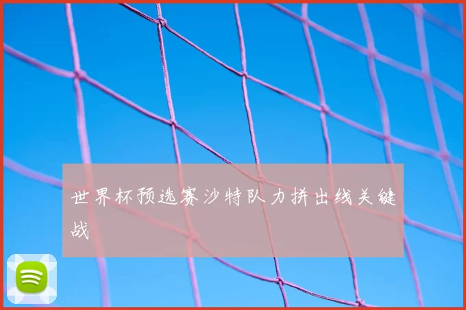 世界杯预选赛沙特队力拼出线关键战