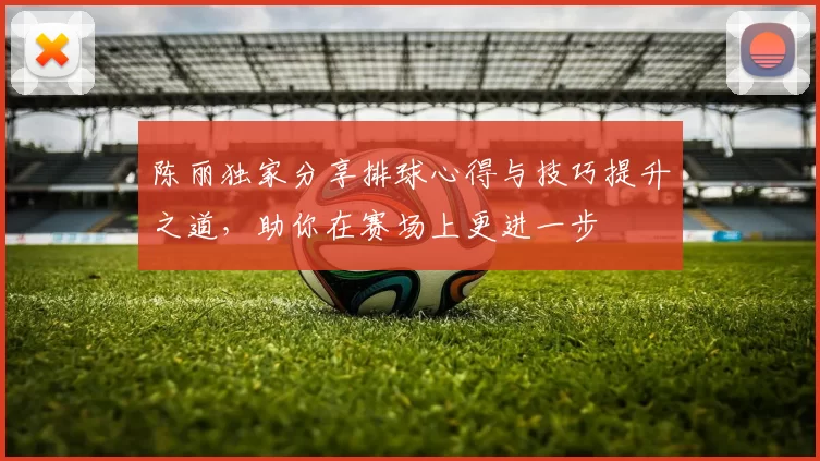 陈丽独家分享排球心得与技巧提升之道，助你在赛场上更进一步