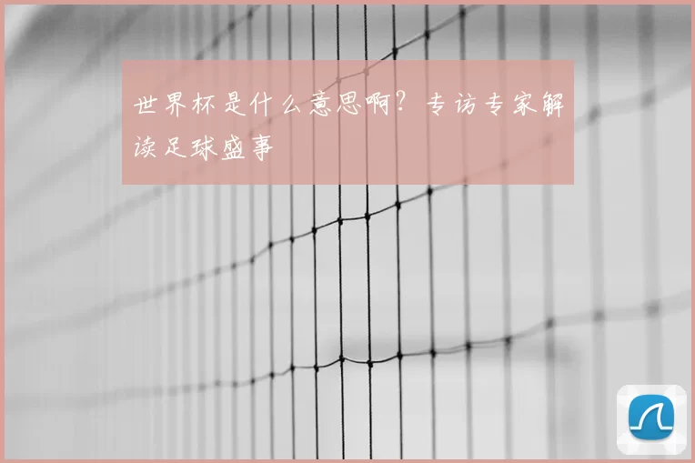 世界杯是什么意思啊?专访专家解读足球盛事