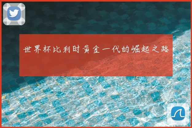 世界杯比利时黄金一代的崛起之路
